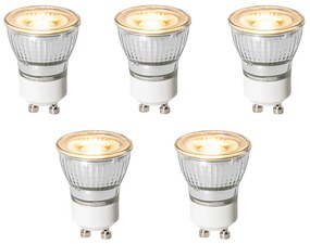 Set de 5 becuri LED GU10 cu 3 trepte de intensitate luminoasă, 35 mm, 4 W, 220 lm, 2700 K