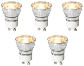 Set de 5 becuri LED GU10 reglabile în 3 trepte 35mm 4W 220 lm 2700K
