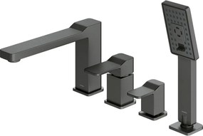 Baterie de cada/dus cu 4 elemente Omnires Slide grafit