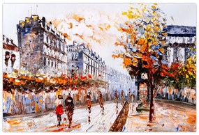 Tablou - Viața în oraș (90x60 cm)