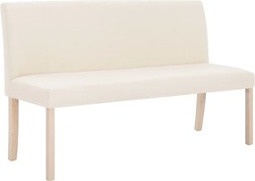 vidaXL Bancă, crem, 139,5 cm, poliester