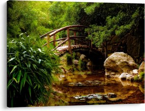 Tablou - Pod prin râu (70x50 cm)