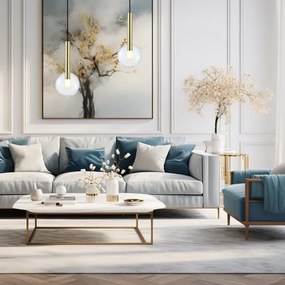 Lustră pe cablu NIKO 1xG9/9W/230V d. 15 cm auriu