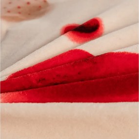 Lenjerie de pat cocolino DUO SENSE HEARTELLE crem microplus/flanel Dimensiune lenjerie de pat: 70 x 90 cm | 140 x 200 cm