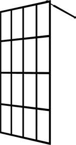 vidaXL Paravan de duș walk-in, 118x190 cm, sticlă securizată mată