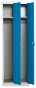 Dulap metalic, 60 x 50 x 180 cm, blocare, albastru - ral 5012
