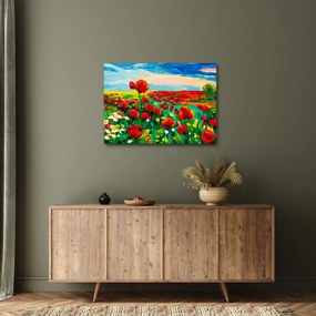 Tablou - Câmp cu maci (70x50 cm)