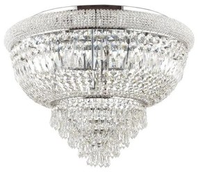 Plafonieră de cristal Ideal Lux DUBAI 24xE14/28W/230V d. 78 cm crom