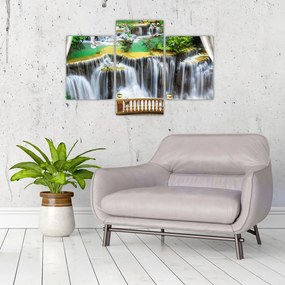 Tablou - Privire la cascade magice (90x60 cm)