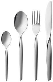 Tacâmuri argintii din oțel inoxidabil 16 buc. Twist – Gense