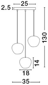 Lustra moderna design decorativ Cedro 3L NVL-8436404