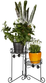 Suport ghivece plante Metal Negru