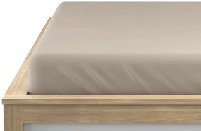 Cearsaf Jersey cappuccino 180 x 200 cm