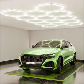 LED Stm plafonieră HEXAGON LED/570W/85-265V 5000K CRI 90 IP54 albă