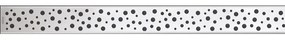 Capac pentru rigola dus din otel inoxidabil, crom, mat, 300 mm Alcadrain BUBLE-300M 300 mm