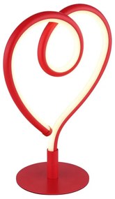 Veioza LED Lampa de masa metal rosu AMORE