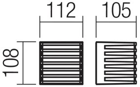 Redo 90639-Aplică LED de exterior BLAZE LED/12W/230V 3000K IP54 antracit