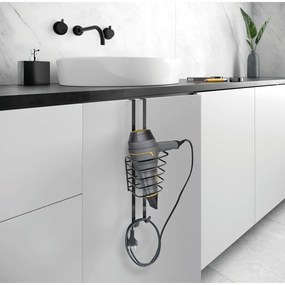 Suport metalic de agățat pentru uscător de păr Origin - Metaltex