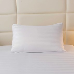 Cearsaf de hotel din microfibra 140x240 cm si husa pentru perna 50x70 cm JASMINE, alb Inchidere: Tip hotel