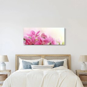 Tablou - Flori roz (120x50 cm)