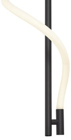 Lampă de perete modernă neagră, incl. LED, cu 3 trepte de intensitate luminoasă - Twirl