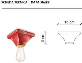 Plafoniera clasica realizata manual din ceramica TRIESTE