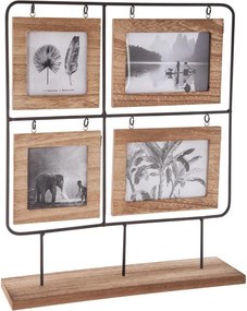 Rama foto cu suport colaj 4 fotografii, 42x36 cm, Atmosphera Créateur d'intérieur