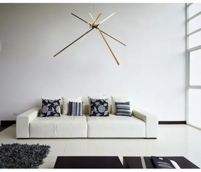 Lustră LED pe cablu MAXLIGHT P0457 SPIDER LED/33W/230V auriu