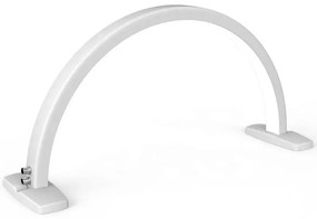 Lampa cu banda led, 30 inch, semiluna, moonlight, pentru salon manichiura - alba - Mdey Light