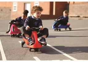 Bicicletă roșie fără pedale Didicar