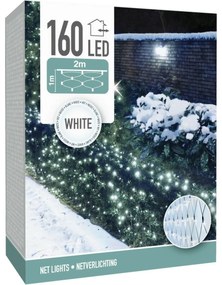Instalație luminoasă pentru exterior, 200x100cm, 160 LED-uri, alb rece, IP44, 2 m