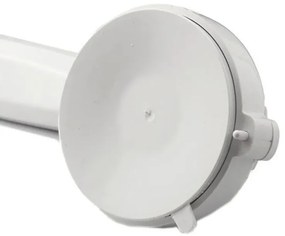 Spirella Bară de sprijin pentru baie cu ventuze șiindicator SAFE, albă, 40 cm