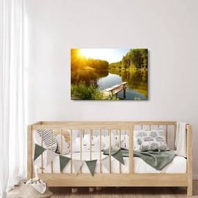 Tablou - Lac la munte (90x60 cm)