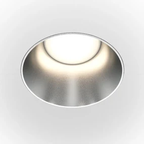 Spot incastrabil design tehnic Share alb, argintiu 7,5cm