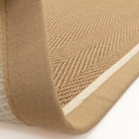 Covor în culoare naturală reversibil, țesut manual din iută 240x340 cm Bordo Herringbone Linen – Asiatic Carpets