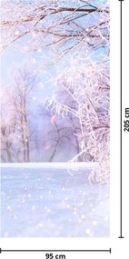 Fototapet pentru ușă - Iarnă geroasă (95x205cm)