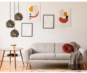 Lustră pe cablu PALERMO 3xE27/40W/230V ITALUX PND-2424-3S-GR+GD