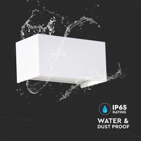 Aplica de perete LED pentru exterior, 24W, 230V, 3000K, IP65, albă