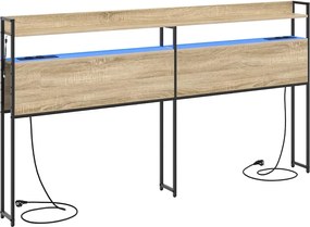 vidaXL Tăblie de depozitare cu raft Stejar sonoma 200 cm Lemn compozit