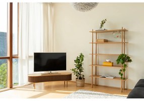 Masă TV maro/bej cu aspect de lemn de stejar 140x40 cm Audacious – UMAGE