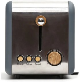 Prăjitor de pâine cu două fante 900W/230V oțel inoxidabil/gri