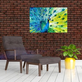 Tablou - Păun (90x60 cm)