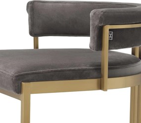 Scaun bar design LUX, Bar Stool Dante, gri 115838 HZ