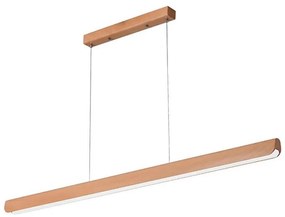 Lustră LED pe cablu LED/26W/230V 4000K 150 cm fag/lemn masiv