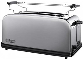 Prajitor de paine Russell Hobbs Adventure Oxford 21396-56, 1200 W, 2 felii, 1 compartiment, 6 trepte de prajire, Tava pentru firimituri, Otel inoxidabil