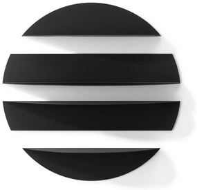 Rafturi negre 4 buc. din metal 76 cm Solis – Umbra