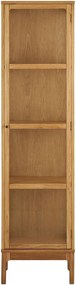 Vitrină în culoare naturală 47x180x40 cm Zamora – House Nordic