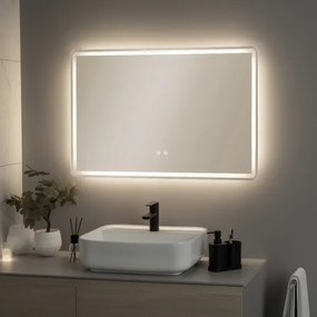 Brilagi - Oglindă de baie BELLA, LED reglabilă, cu iluminare integrată și funcție anti-aburire, LED/19W/230V 60x90 cm IP44