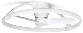 Lustra LED Smart cu Ventilator si telecomanda NEPAL Mini alb