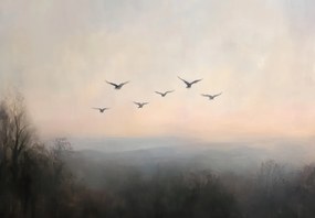 Fototapet - Stol de păsări (147x102 cm)
